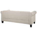 3-Sitzer Sofa beige gerade Beine CHESTERFIELD