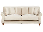 2-Sitzer Sofa Samtstoff cremeweiss EIKE