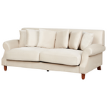 2-Sitzer Sofa Samtstoff cremeweiss EIKE