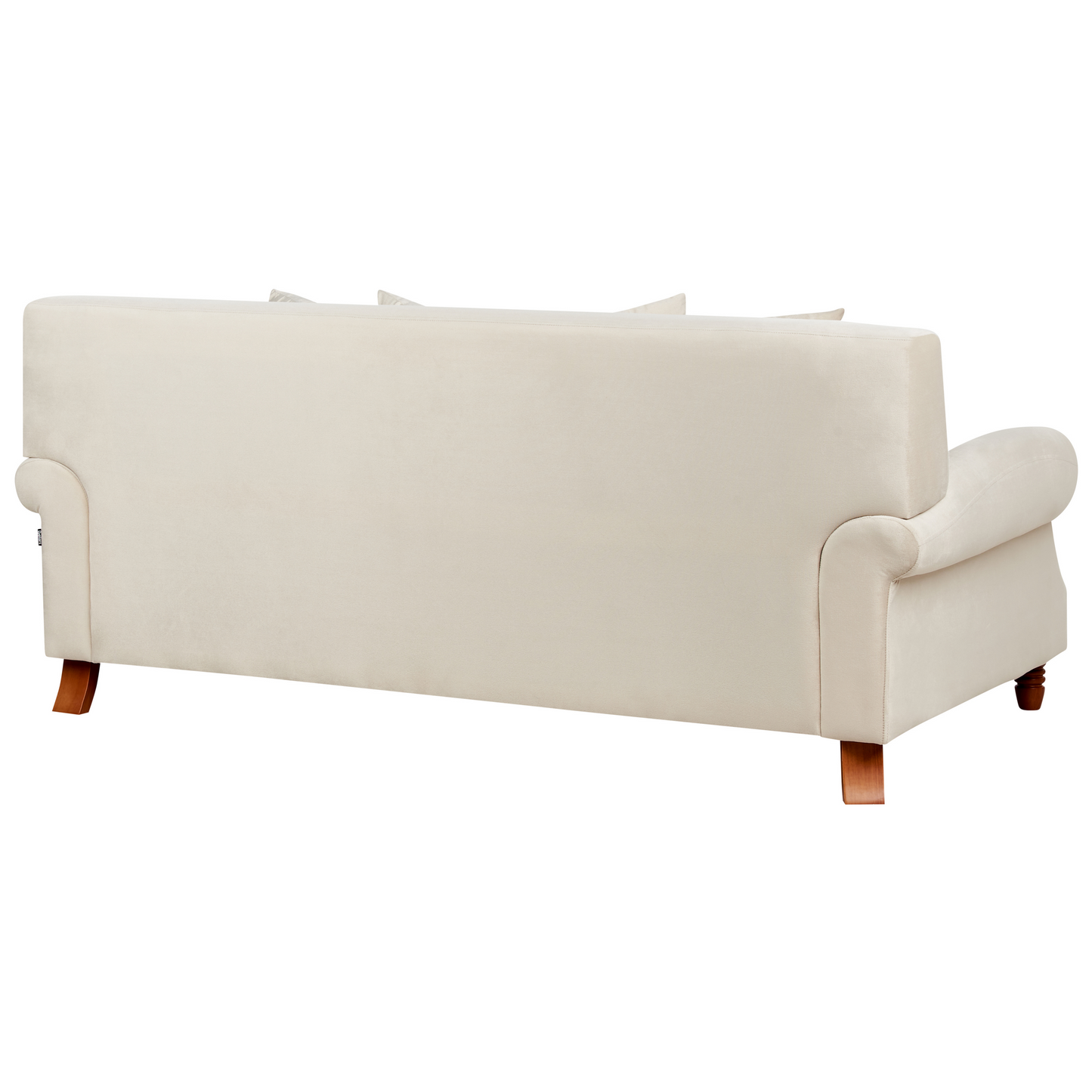 2-Sitzer Sofa Samtstoff cremeweiss EIKE