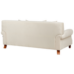 2-Sitzer Sofa Samtstoff cremeweiss EIKE