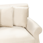 2-Sitzer Sofa Samtstoff cremeweiss EIKE