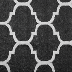 Outdoor Teppich schwarz-weiss 160 x 230 cm zweiseitig Kurzflor ALADANA