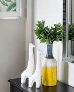 Dekovase LARNACA Steinzeug 36 cm Bunt