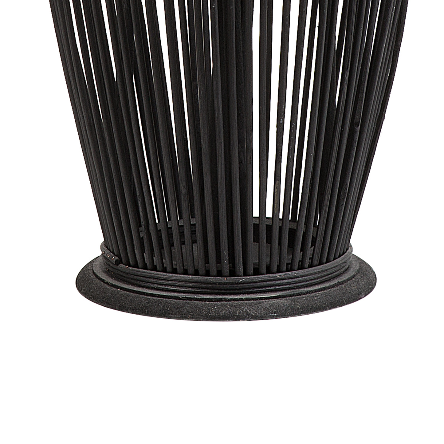 Laterne TAHITI Bambusholz 72 cm Schwarz