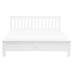 Bett mit Lattenrost Kiefernholz MAYENNE 160 x 200 cm Weiss