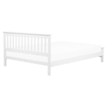 Bett mit Lattenrost Kiefernholz MAYENNE 160 x 200 cm Weiss