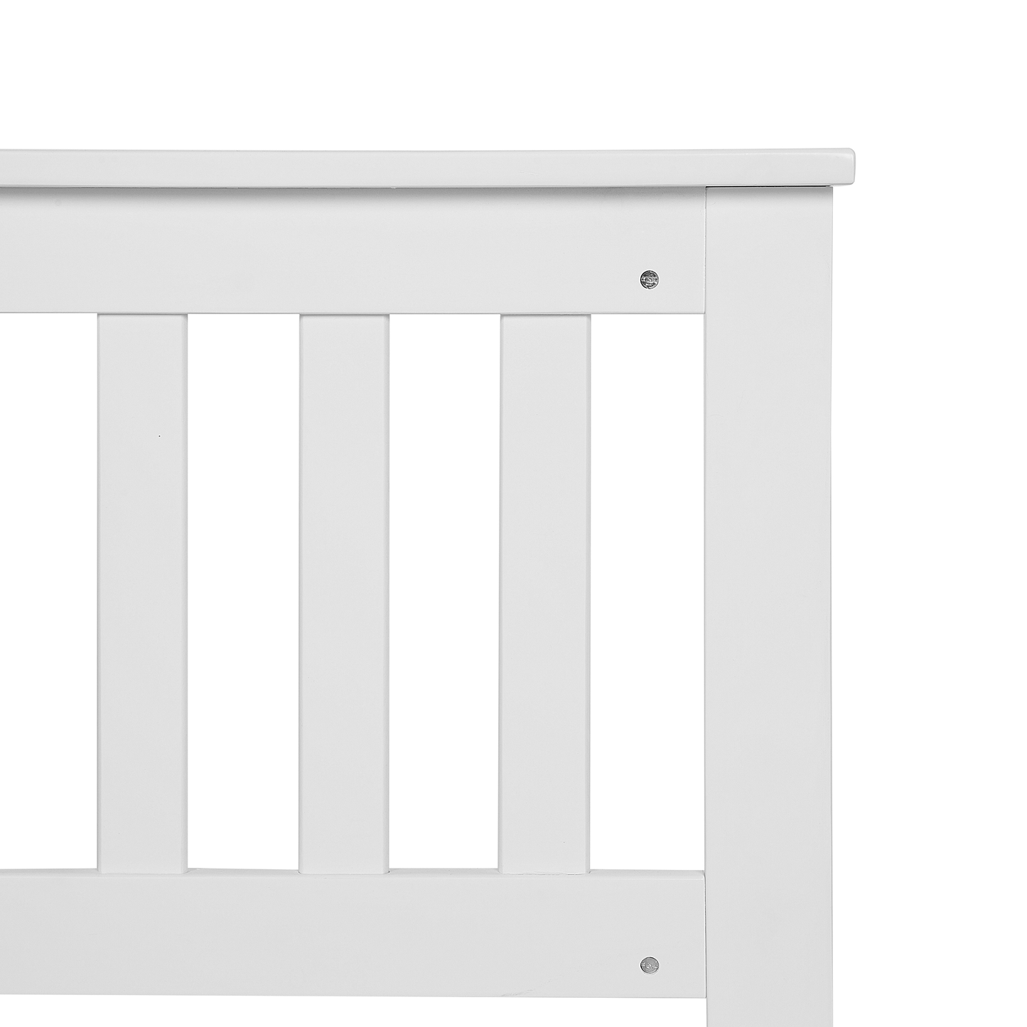Bett mit Lattenrost Kiefernholz MAYENNE 160 x 200 cm Weiss