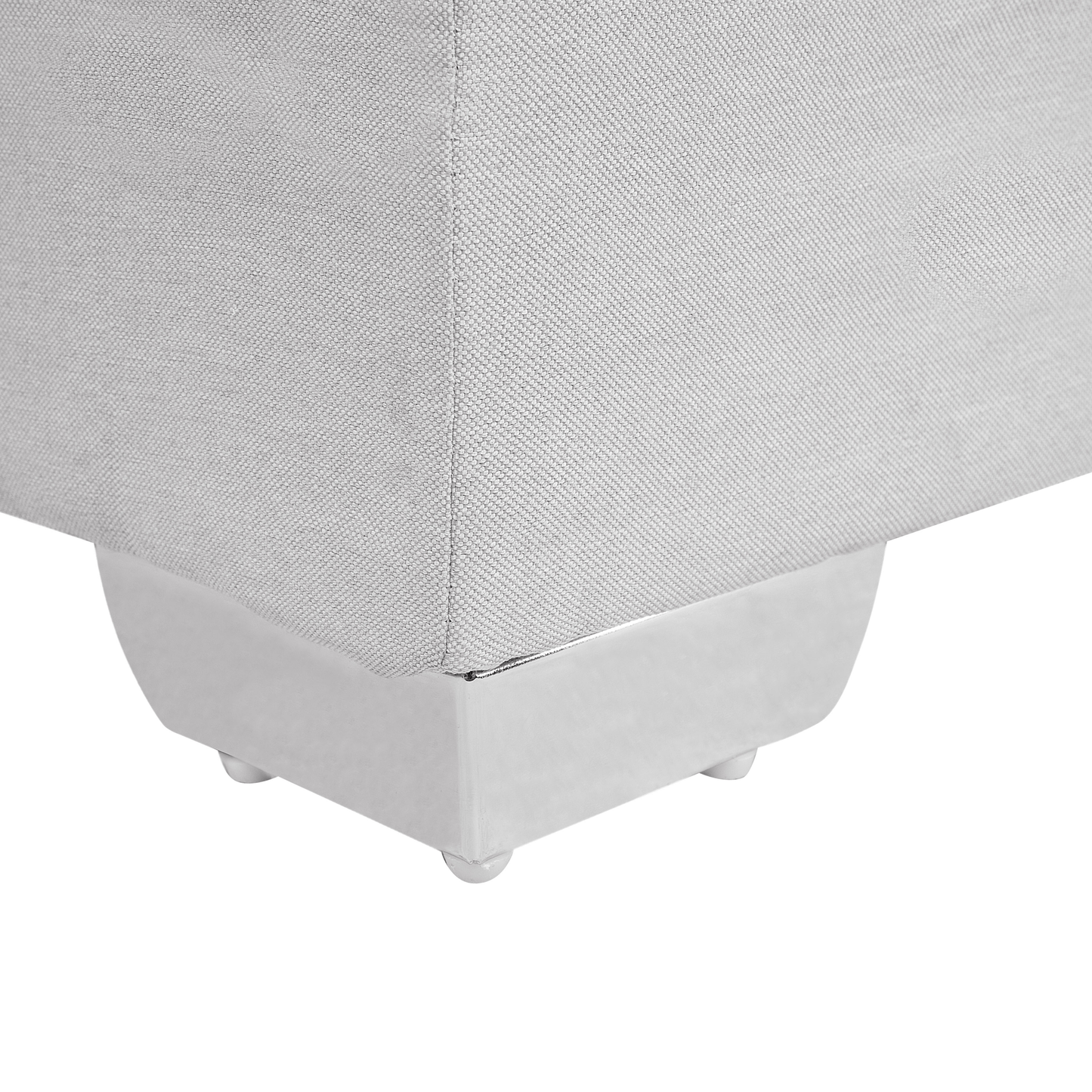 Boxspringbett Stoff ADMIRAL 90 x 200 cm Hellgrau