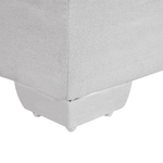 Boxspringbett Stoff ADMIRAL 90 x 200 cm Hellgrau