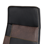 Bürostuhl Kunstleder Braun DELUXE