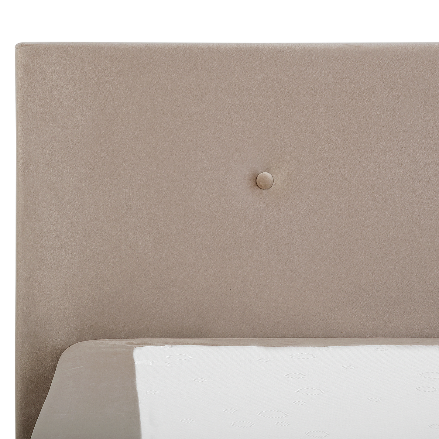 Boxspringbett Samtstoff CONSUL 180 x 200 cm Hellbeige