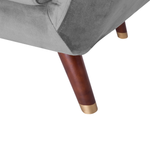 Sessel BODO Samtstoff Grau