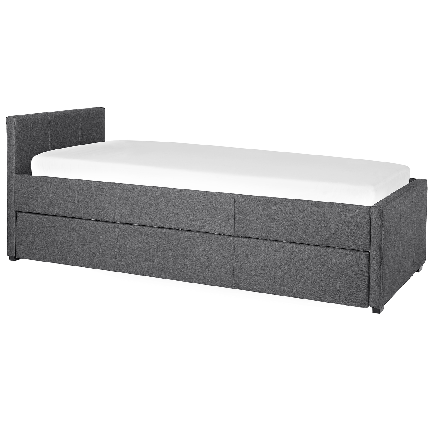 Ausziehbett Stoff MARMANDE 90 x 200 cm Dunkelgrau