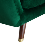 Sofa Set Samtstoff smaragdgrün 6-Sitzer BODO