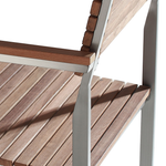 Gartenstuhl 6er Set VIAREGGIO Holz Braun