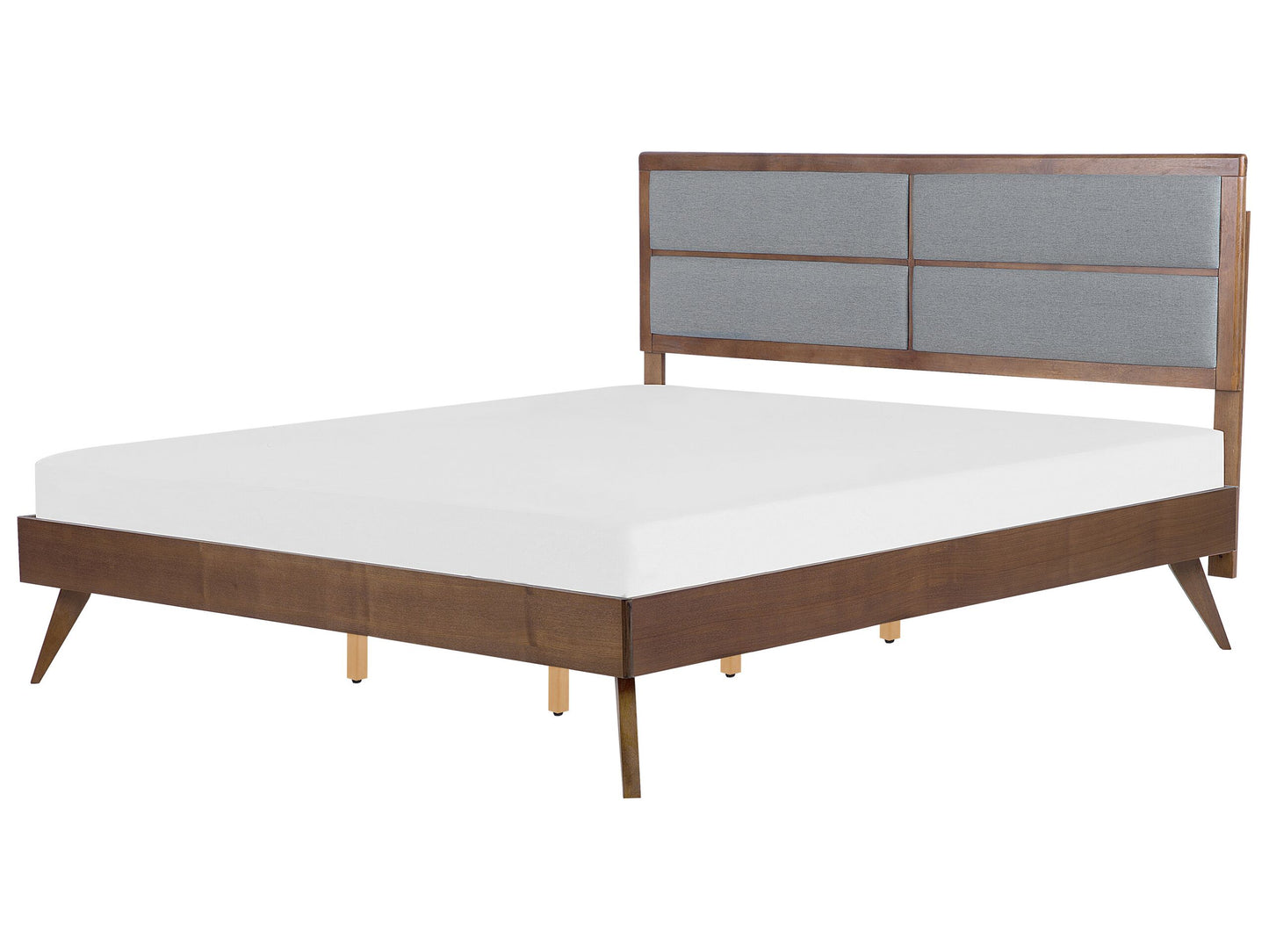 Bett mit Lattenrost POISSY 180 x 200 cm Dunkle Esche