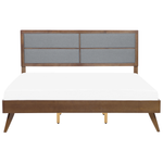 Bett mit Lattenrost POISSY 180 x 200 cm Dunkle Esche