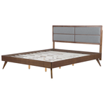 Bett mit Lattenrost POISSY 180 x 200 cm Dunkle Esche