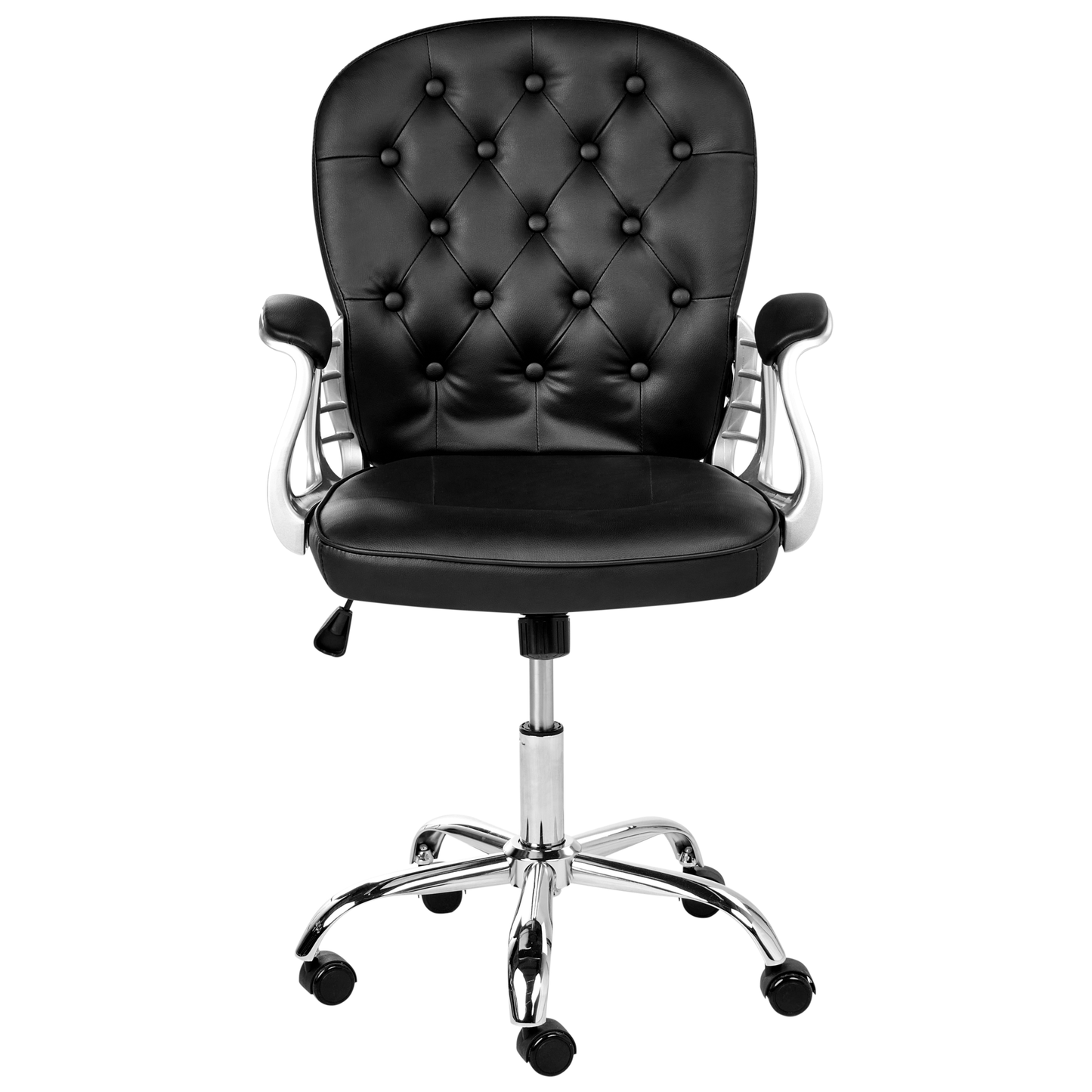 Bürostuhl drehbar PRINCESS Kunstleder Schwarz