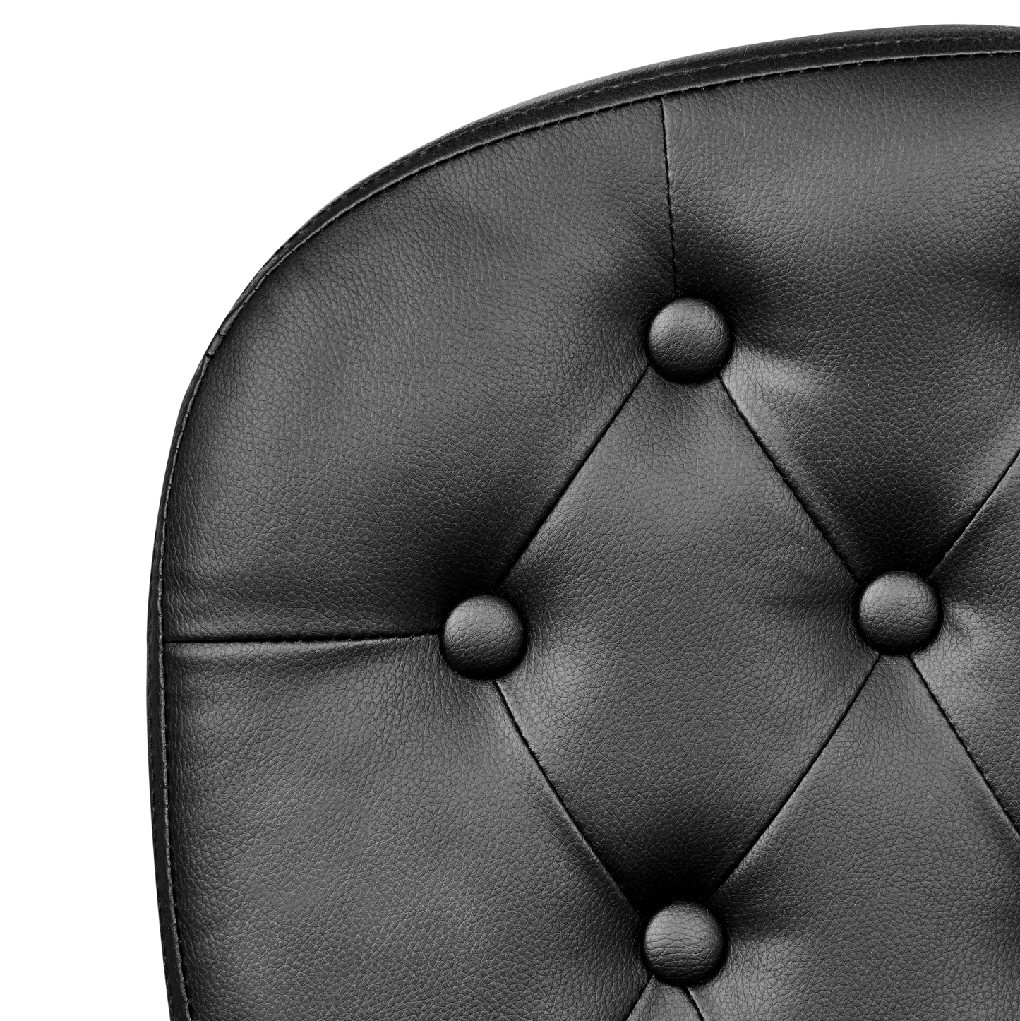 Bürostuhl drehbar PRINCESS Kunstleder Schwarz