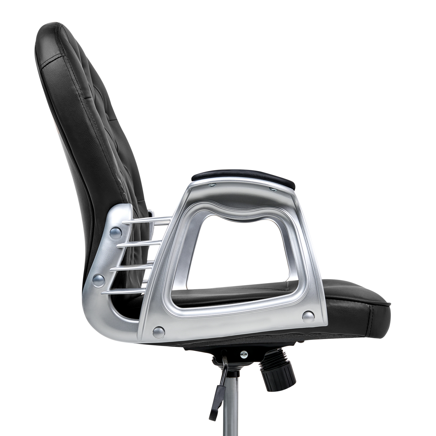 Bürostuhl drehbar PRINCESS Kunstleder Schwarz