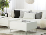 Ottomane ABERDEEN Kunstleder Weiss