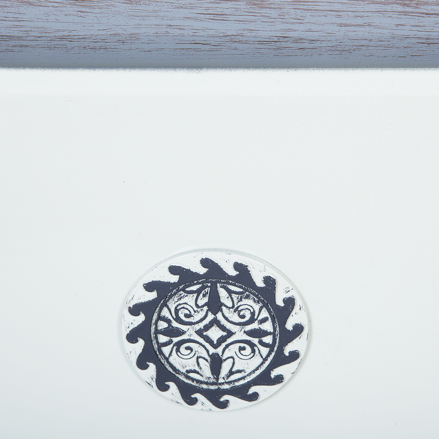 Blumenkübel ELATEIA Stein 37 cm Weiss