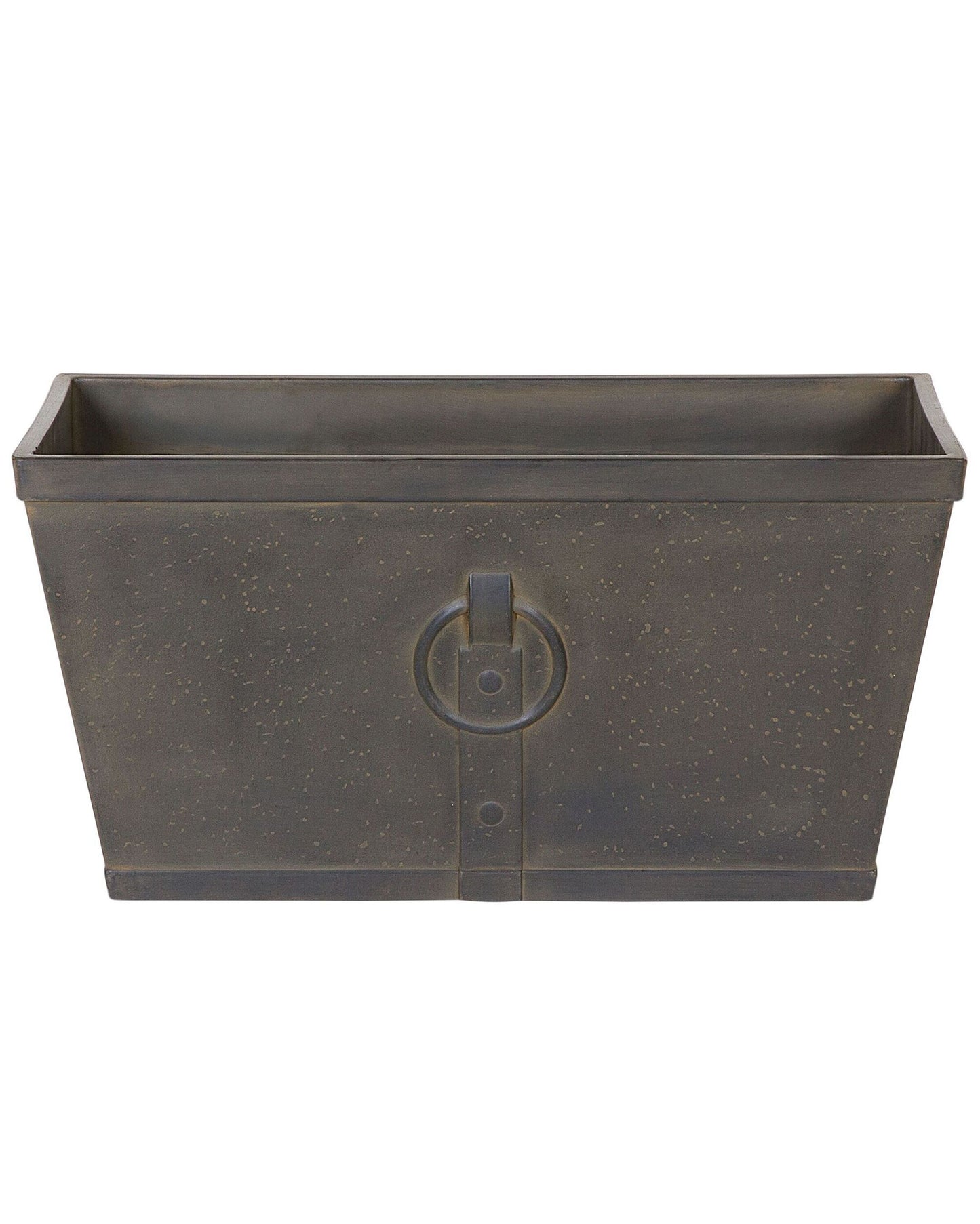 Blumenkübel PORIA Stein 60 cm Braun