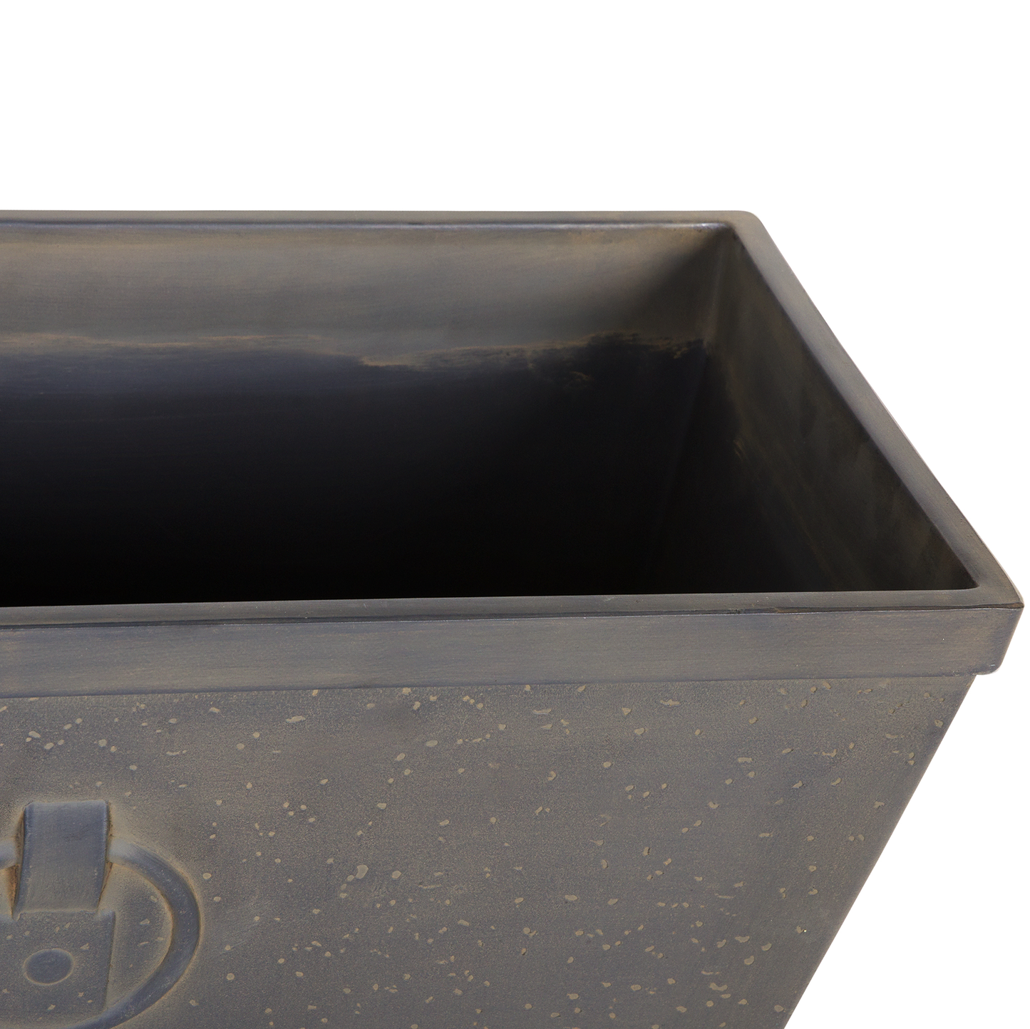 Blumenkübel PORIA Stein 60 cm Braun