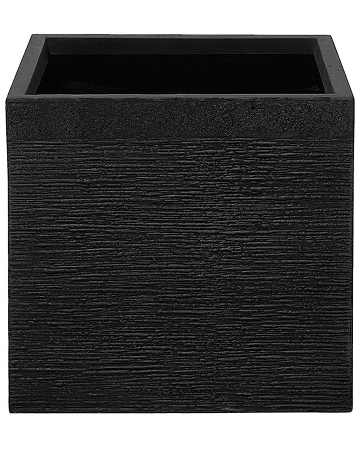 Blumenkübel PAROS Keramik 40 cm Schwarz