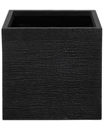 Blumenkübel PAROS Keramik 40 cm Schwarz