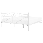 Bett mit Lattenrost Metall RODEZ 180 x 200 cm Weiss