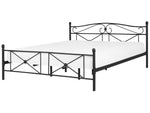 Bett mit Lattenrost Metall RODEZ 180 x 200 cm Schwarz