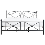 Bett mit Lattenrost Metall RODEZ 180 x 200 cm Schwarz