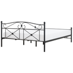 Bett mit Lattenrost Metall RODEZ 180 x 200 cm Schwarz