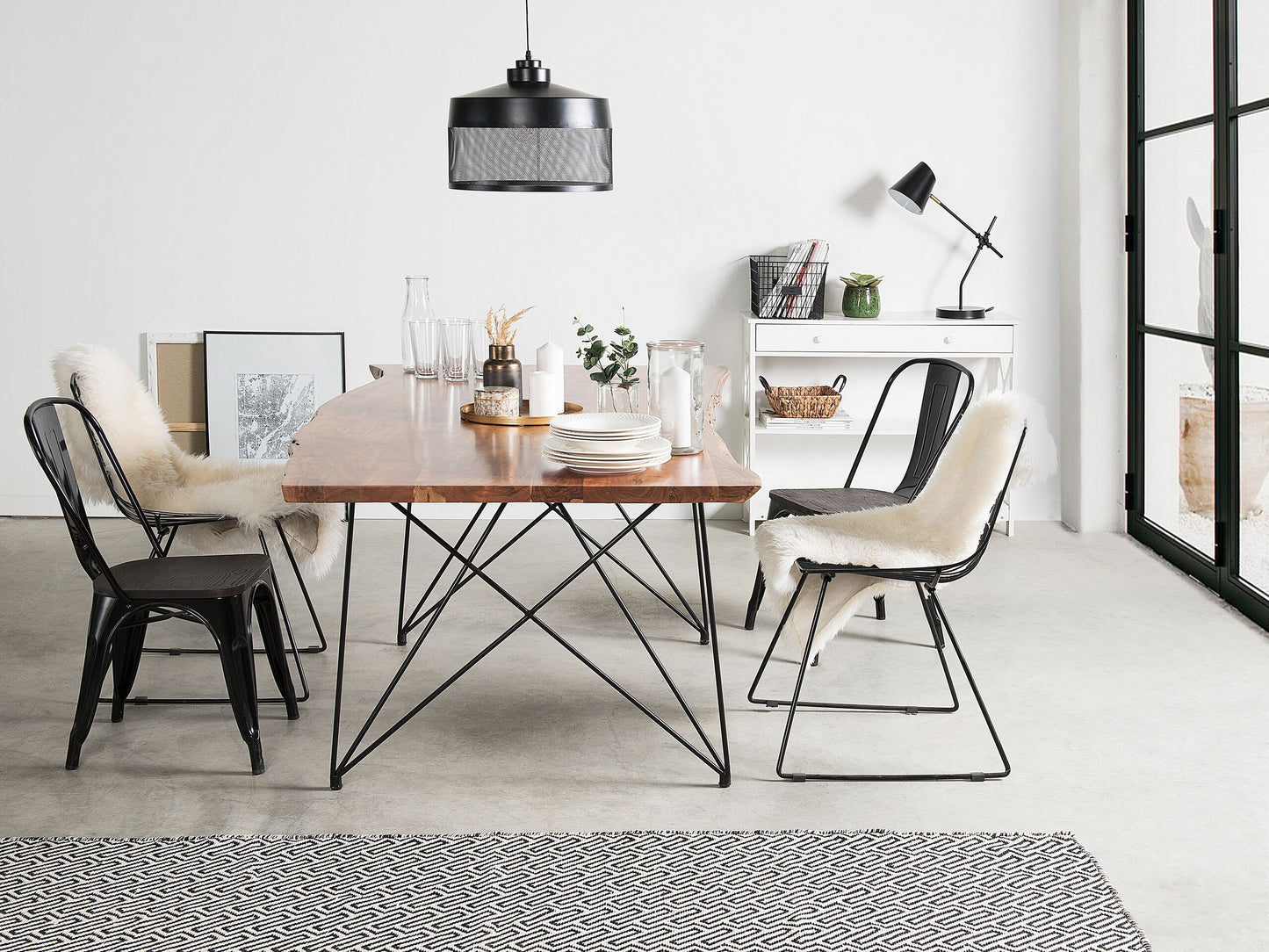 Esstisch Akazienholz dunkelbraun 180 x 90 cm MUMBAI