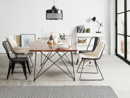 Esstisch Akazienholz dunkelbraun 180 x 90 cm MUMBAI