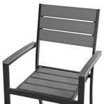 Gartenmöbel Set 4-Sitzer PRATO Grau