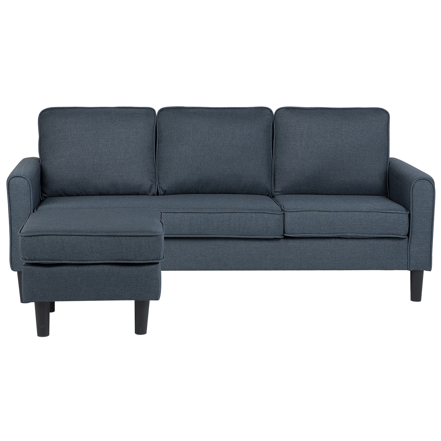 3-Sitzer Sofa dunkelgrau mit Ottomane AVESTA