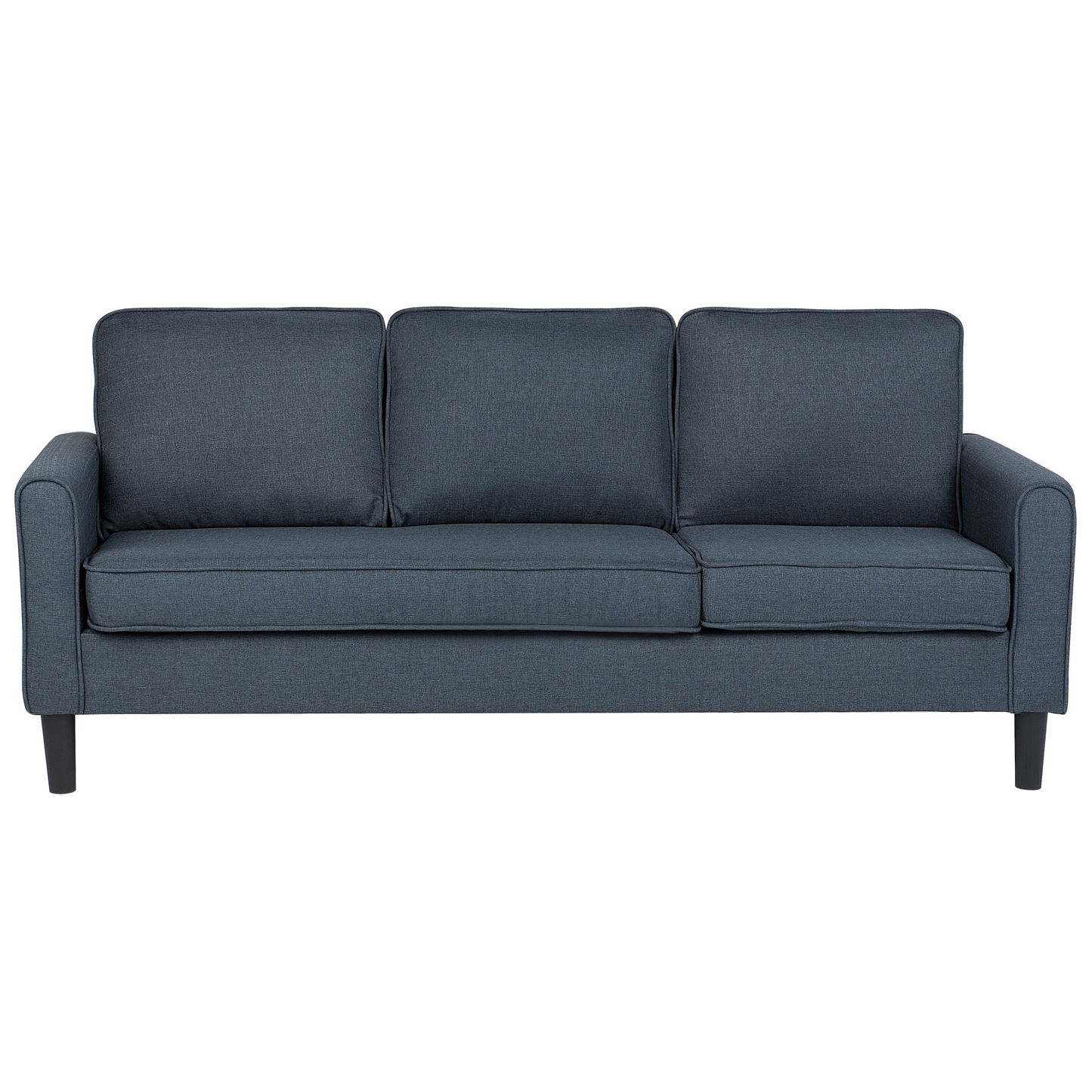 3-Sitzer Sofa dunkelgrau mit Ottomane AVESTA