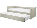 Ausziehbett Stoff LIBOURNE 90 x 200 cm Beige