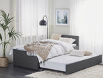 Ausziehbett Stoff MARMANDE 90 x 200 cm Dunkelgrau