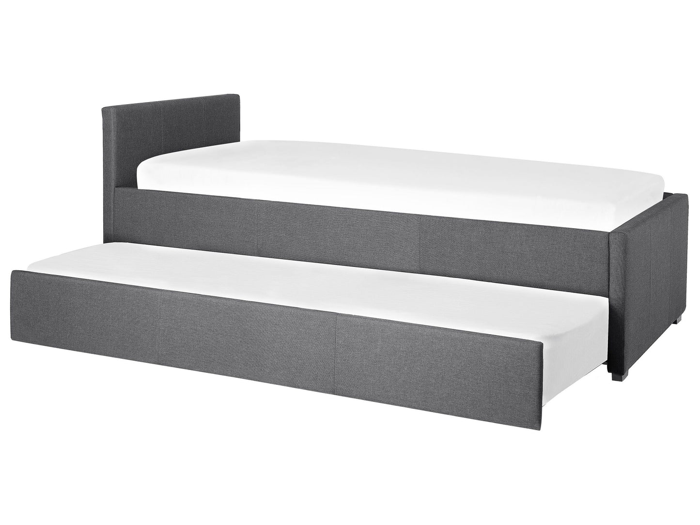 Ausziehbett Stoff MARMANDE 90 x 200 cm Dunkelgrau