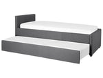 Ausziehbett Stoff MARMANDE 90 x 200 cm Dunkelgrau