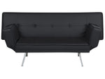 Schlafsofa BRISTOL Schwarz Kunstleder