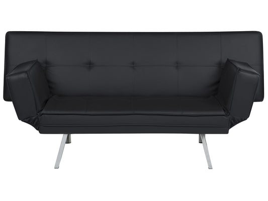 Schlafsofa BRISTOL Schwarz Kunstleder