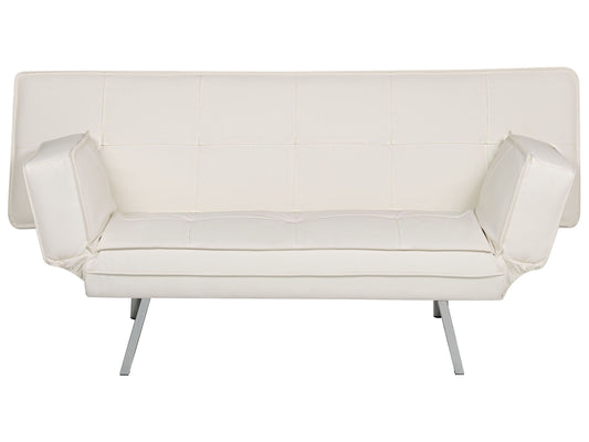 Schlafsofa BRISTOL Weiss Kunstleder