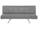 3-Sitzer Schlafsofa hellgrau / silber BRISTOL II