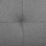 3-Sitzer Schlafsofa hellgrau / silber BRISTOL II